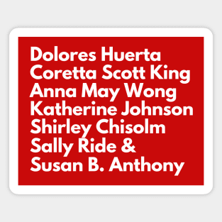 Inspirational American Women Trailblazers Magnet